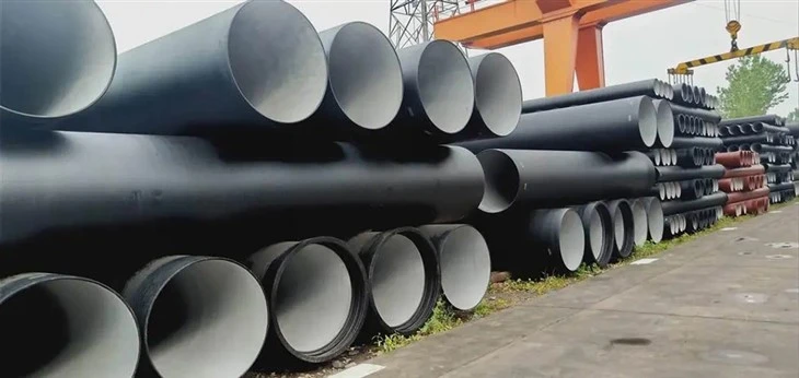 Nodular cast iron pipe finished